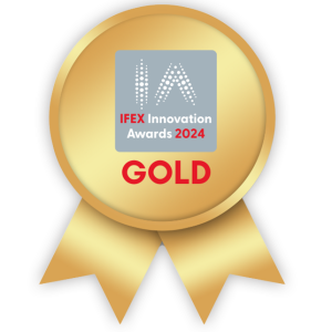 Gold innovation award, we were awarded the gold innovation award at IFEX 2024